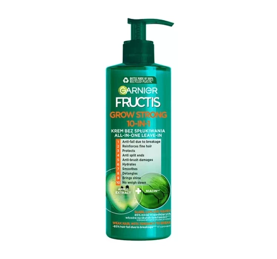 GARNIER FRUCTIS GROW STRONG КРЕМ ДЛЯ ВОЛОССЯ 10В1 БЕЗ ЗМИВАННЯ 400МЛ
