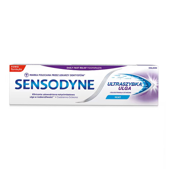 Натисніть на картинку, щоб її збільшити SENSODYNE RAPID RELIEF ЗУБНА ПАСТА УЛЬТРАШВИДКЕ ПОЛЕГШЕННЯ ПРИ ГІПЕРЧУТЛИВОСТІ 75 МЛ