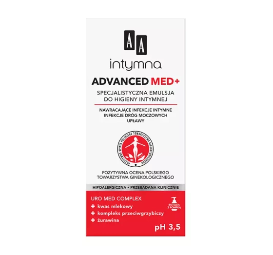 AA INTYMNA ADVANCED MED ЕМУЛЬСІЯ ДЛЯ ІНТИМНОЇ ГІГІЄНИ