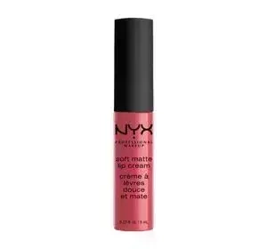 NYX PROFESSIONAL MAKEUP КРЕМООБРАЗНАЯ ПОМАДА  SOFT MATTE SAN PAULO 08 8 МЛ