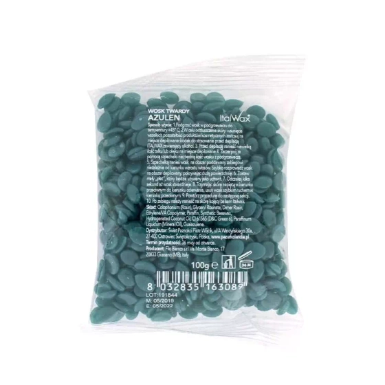 ITALWAX HOT FILM WAX АЗУЛЕНОВИЙ ВІСК ДЛЯ ДЕПІЛЯЦІЇ В ГРАНУЛАХ 100Г