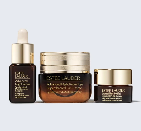 Estée Lauder Advanced Night Repair Eye Cream Skincare Set Repair + Brighten + Hydrate набор косметики крем 15 мл + миникрем 5 мл + сыворотка 7 мл