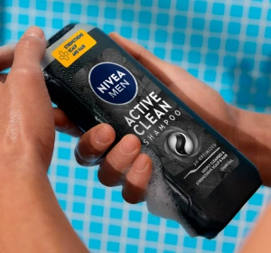 NIVEA MEN Active Clean живильний шампунь для волосся для чоловіків 500 мл