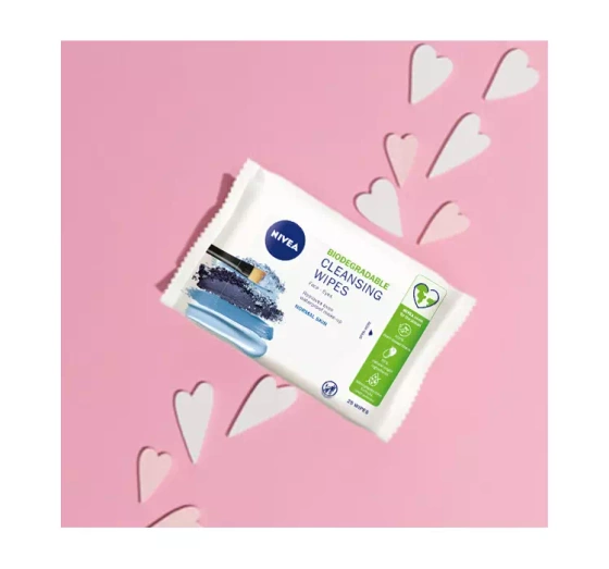 NIVEA БІОРОЗКЛАДНІ СЕРВЕТКИ ДЛЯ ДЕМАКІЯЖУ НОРМАЛЬНА ШКІРА 25 ШТ