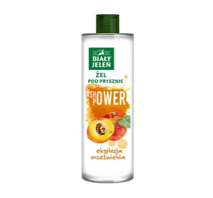 BIAŁY JELEŃ  #SHOWER POWER ГЕЛЬ ДЛЯ ДУШУ ПЕРСИК 400МЛ