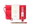 KIKO Milano Snow-Kissed Holiday My Perfect Combo подарочный набор для макияжа губ 03 помада для губ Unlimited Double Touch 107 6 мл + карандаш контурный для губ Creamy Colour 13 1,2 г + косметичка