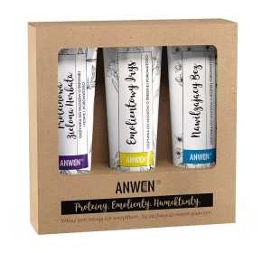 ANWEN НАБІР КОНДИЦІОНЕРІВ ДЛЯ ВОЛОССЯ СЕРЕДНЬОЇ ПОРИСТОСТІ ЗЕЛЕНИЙ ЧАЙ + ІРИС + БУЗИНА