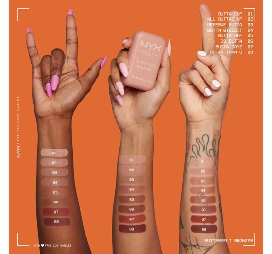 NYX PROFESSIONAL MAKEUP BUTTERMELT БРОНЗЕР ДЛЯ ОБЛИЧЧЯ 02 ALL BUTTAD UP 5Г