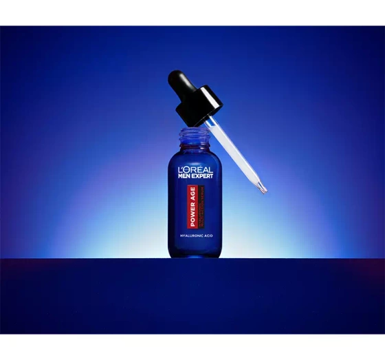 LOREAL MEN EXPERT POWER AGE БАГАТОФУНКЦІОНАЛЬНА СИРОВАТКА З ГІАЛУРОНОВОЮ КИСЛОТОЮ 30МЛ