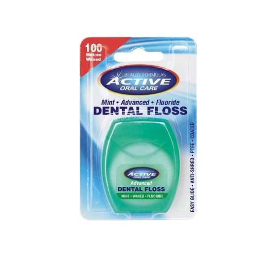 BEAUTY FORMULAS ACTIVE ORAL CARE ЗУБНАЯ НИТЬ С ФТОРОМ 100M