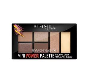 RIMMEL MINI POWER БАГАТОФУНКЦІОНАЛЬНА ПАЛЕТКА ДЛЯ ОЧЕЙ, ГУБ І ЩІК 001 FEARLESS 6,8Г