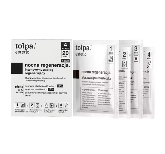 TOŁPA ESTETIC NOCNA REGENERACJA ИНТЕНСИВНАЯ РЕГЕНЕРИРУЮЩАЯ ПРОЦЕДУРА