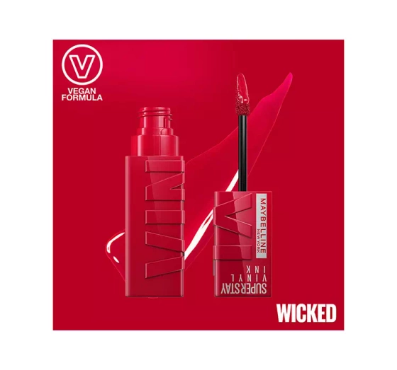 MAYBELLINE SUPERSTAY VINYL INK ВІНІЛОВА ПОМАДА ДЛЯ ГУБ 50 WICKED 4,2МЛ
