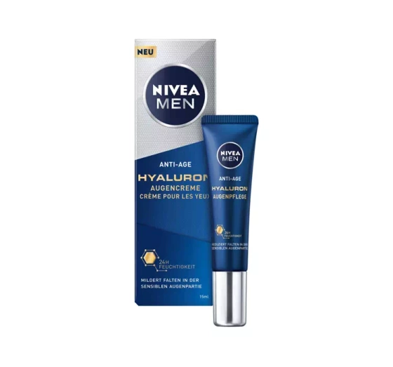 NIVEA MEN ANTI-AGE HYALURON КРЕМ ПРОТИ ЗМОРШОК ПІД ОЧІ 15МЛ