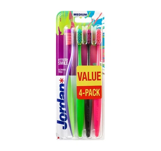 JORDAN ULTIMATE YOU 4-PACK ЗУБНЫЕ ЩЕТКИ MEDIUM