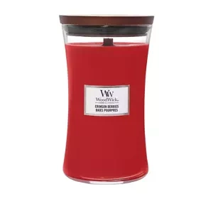 WOODWICK LARGE JAR CANDLE АРОМАТИЧЕСКАЯ СВЕЧА CRIMSON BERRIES 610Г