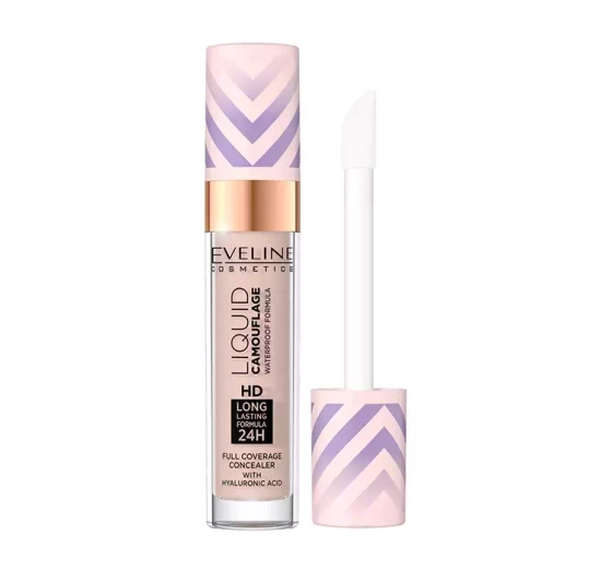 Eveline Cosmetics Liquid Camouflage кроющий корректор для лица с гиалуроновой кислотой 03 Soft Natural 7 мл
