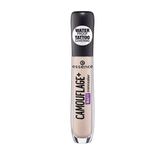 ESSENCE CAMOUFLAGE + MATT ВОДОСТІЙКИЙ МАТУЮЧИЙ КОРЕКТОР 10 LIGHT ROSE 5МЛ