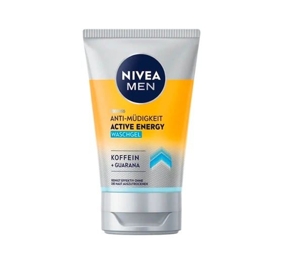 Натисніть на картинку, щоб її збільшити NIVEA MEN ACTIVE ENEGRY FACE WASH ГЕЛЬ ДЛЯ МИТТЯ ОБЛИЧЧЯ 100МЛ