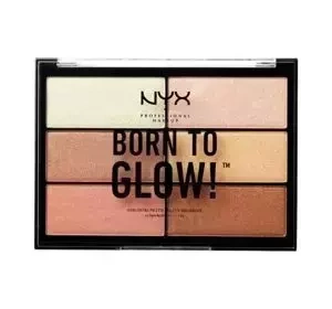 NYX PROFESSIONAL MAKEUP BORN TO GLOW  ПАЛІТРА ХАЙЛАЙТЕРІВ 01 6x 4,8Г
