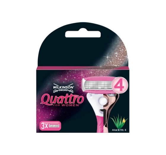 WILKINSON SWORD QUATTRO FOR WOMEN КАРТРИДЖІ ДО БРИТВИ ДЛЯ ЖІНОК 3 ШТУКИ