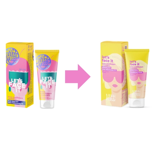 FARMONA TUTTI FRUTTI LET'S FACE IT УВЛАЖНЯЮЩИЙ МАТИРУЮЩИЙ КРЕМ ДЛЯ ЛИЦА 50МЛ