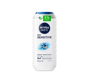 NIVEA MEN SENSITIVE ДЕЛІКАТНИЙ ГЕЛЬ ДЛЯ ДУШУ ДЛЯ ЧОЛОВІКІВ ДЛЯ ТІЛА, ОБЛИЧЧЯ І ВОЛОССЯ 250МЛ