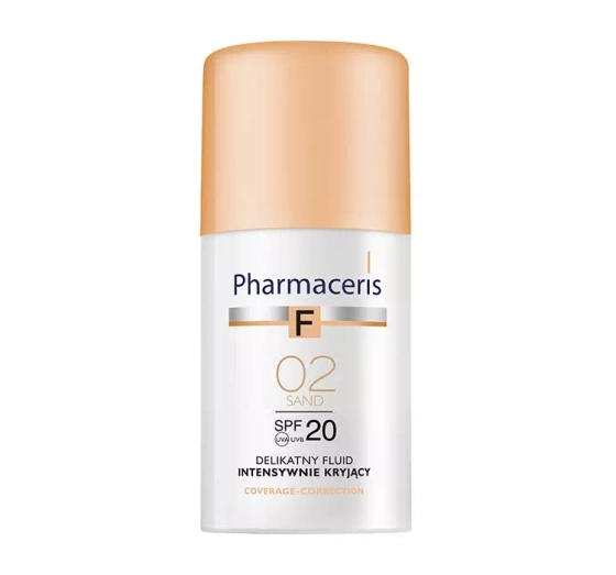 PHARMACERIS F COVERAGE CORRECTION ЛЕГКИЙ ІНТЕНСИВНО КРИЮЧИЙ ФЛЮЇД SPF 20 02 SAND 30МЛ