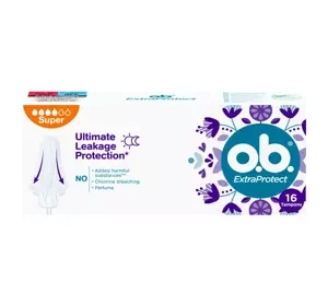 O.B. EXTRAPROTECT ТАМПОНИ SUPER 16 ШТУК