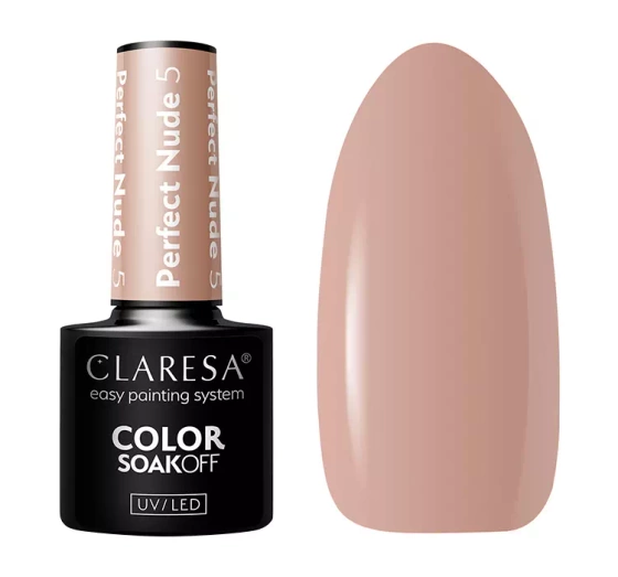 CLARESA SOAK OFF ГЕЛЬ-ЛАК PERFECT NUDE 5 5Г