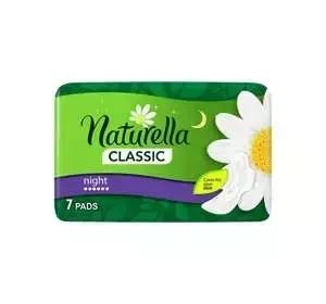 NATURELLA CLASSIC NIGHT ГІГІЄНІЧНІ ПРОКЛАДКИ З КРИЛЬЦЯМИ 7 ШТ