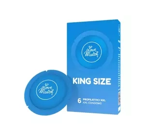 LOVE MATCH KING SIZE ПРЕЗЕРВАТИВИ 6 ШТ