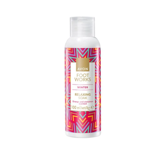 AVON FOOT WORKS WINTER СРЕДСТВО ДЛЯ ВАННЫ ДЛЯ НОГ АПЕЛЬСИН С КОРИЦОЙ 100МЛ