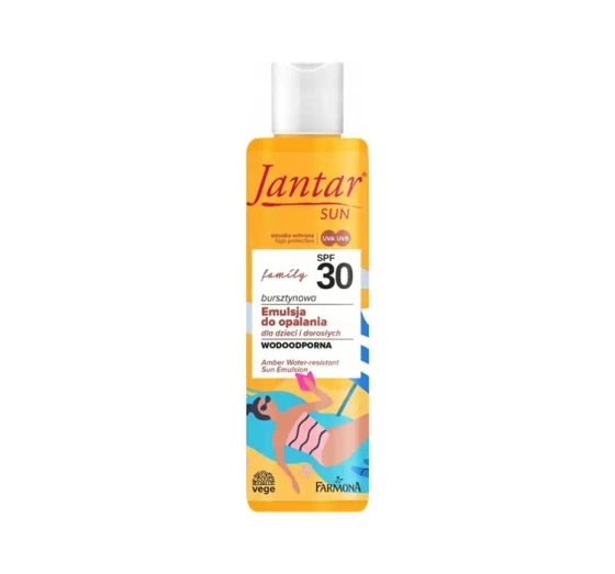 FARMONA JANTAR SUN ЯНТАРНАЯ ВОДОСТОЙКАЯ СОЛНЦЕЗАЩИТНАЯ ЭМУЛЬСИЯ SPF30+ 200МЛ