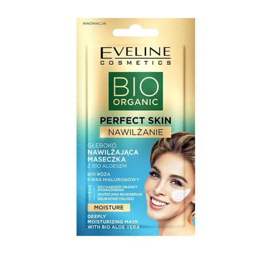 EVELINE BIO ORGANIC PERFECT SKIN ГЛУБОКО УВЛАЖНЯЮЩАЯ МАСКА 8 МЛ 