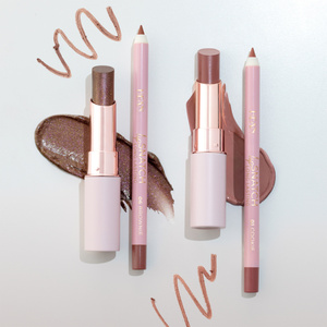 Hean Glossy Lip Duo набор из блеска для губ в стике и карандаша Latte Nude, 4,6 г