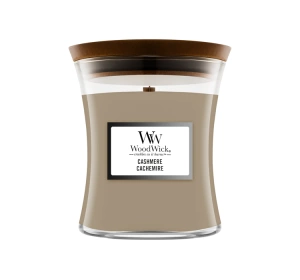 WOODWICK MEDIUM JAR CANDLE АРОМАТИЧЕСКАЯ СВЕЧА CASHMERE 275Г