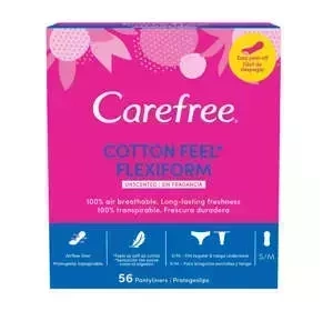 CAREFREE COTTON FLEXIFORM ГІГІЄНІЧНІ ПРОКЛАДКИ 56 ШТУК