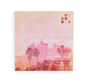 MAKEUP REVOLUTION X MARLEY ПАЛІТРА ТІНЕЙ ДЛЯ ПОВІК HOLLYWOOD SUNSET 5,85Г