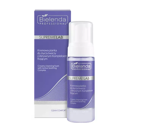 BIELENDA PROFESSIONAL SUPREMELAB CLEAN COMFORT КРЕМОВАЯ ПЕНКА ДЛЯ УМЫВАНИЯ ЛИЦА 150МЛ