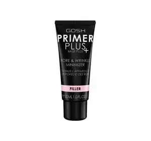 GOSH PRIMER PLUS FILLER БАЗА ПІД МАКІЯЖ, ЩО ЗМЕНШУЄ ВИДИМІСТЬ ЗМОРШОК І ПІР