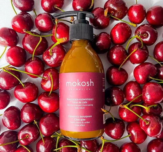 MOKOSH COSMETICS ЗВОЛОЖУЮЧИЙ І ОСВІТЛЮЮЧИЙ ЛОСЬЙОН ДЛЯ ТІЛА ЧЕРЕШНЯ З БУРШТИНОМ 200МЛ