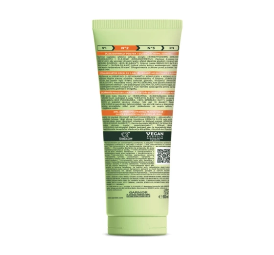 Garnier Fructis Keratin Sleek кондиционер для сухих и пушистых волос 200 мл