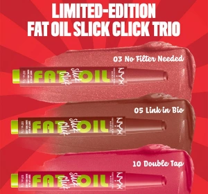 NYX Professional Makeup Fat Oil Slick Click подарунковий набір бальзамів для губ