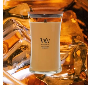Woodwick Large Jar Candle ароматична свічка Golden Bourbon 610 г