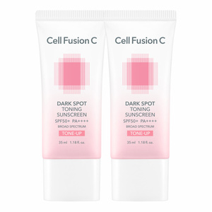 Cell Fusion C Dark Spot Toning Sunscreen крем для обличчя для вирівнювання тону шкіри SPF50+ PA++++ 2 × 35 мл