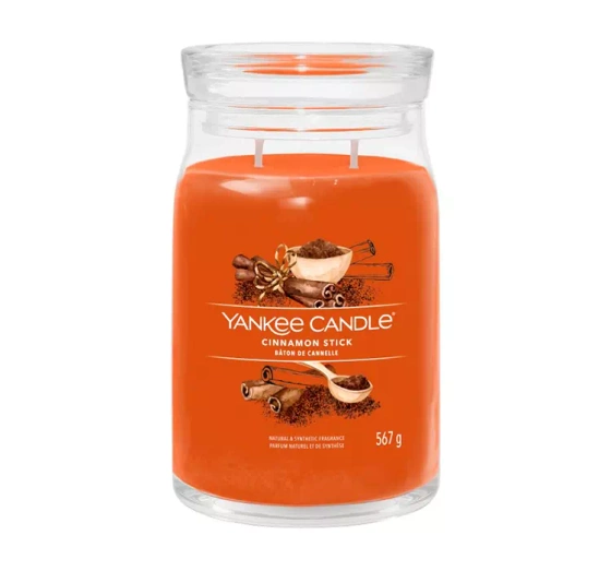 Натисніть на картинку, щоб її збільшити YANKEE CANDLE SIGNATURE АРОМАТИЧНА СВІЧКА SPUN CINNAMON STICK 567Г