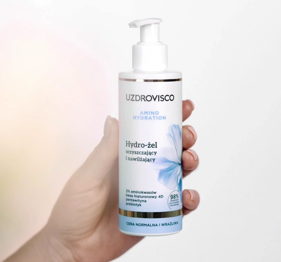 Uzdrovisko Amino Hydration очищаючий і зволожуючий гідрогель для обличчя 200 мл