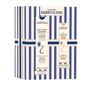 Embryolisse подарочный набор с косметикой для ухода за лицом Lait-Crème Concentré увлажняющий крем 75 мл + Soin Blush De Peau Abricot детоксицирующий крем гель 30 мл