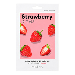 Missha Airy Fit Sheet Mask Strawberry — увлажняющая маска-салфетка с клубникой, 19 г